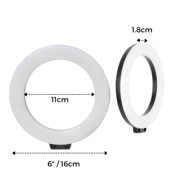 16 cm LED Ring Light With Stand For Flawless Selfies And Live Streams