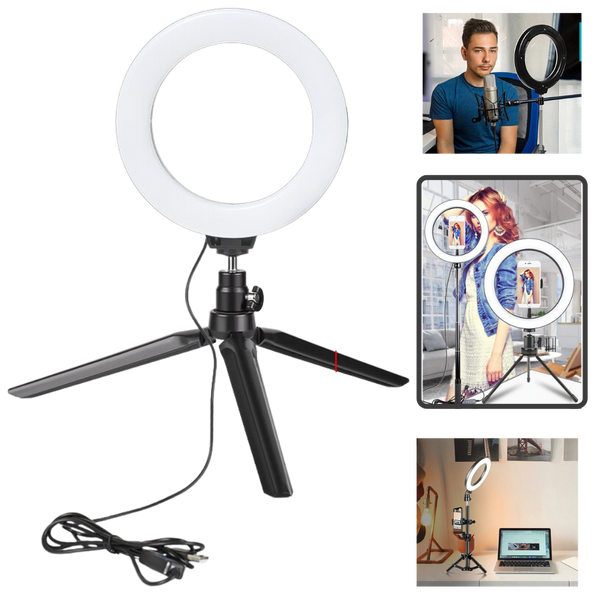 16 cm LED Ring Light With Stand For Flawless Selfies And Live Streams