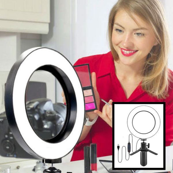 16 cm LED Ring Light With Stand For Flawless Selfies And Live Streams