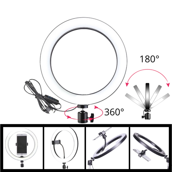 16 cm LED Ring Light With Stand For Flawless Selfies And Live Streams