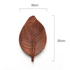 Eco Friendly Walnut Leaf Dinner Plates Natural Tableware