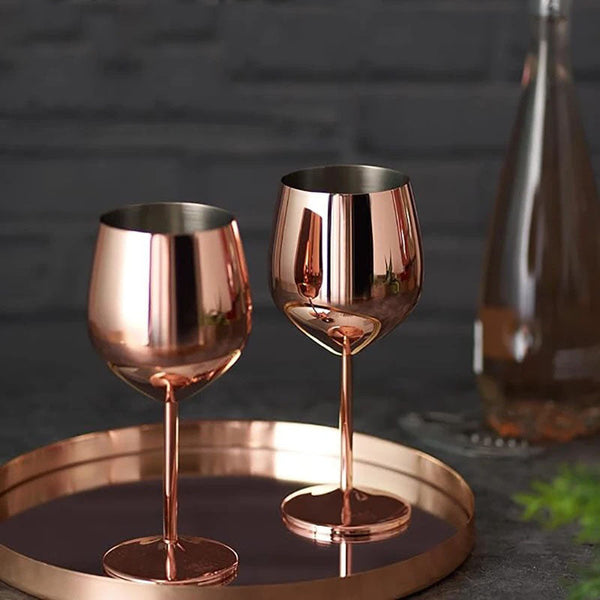 Premium Stainless Steel 8 Piece Glassware Set For Home Bar And Kitchen