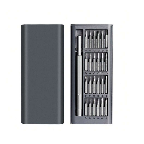 Magnetic 24-In-1 Precision Screwdriver Kit With Aluminum Handle