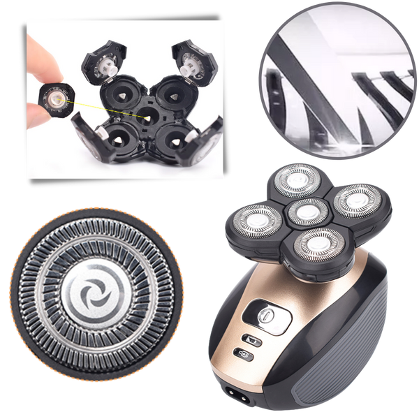 Compact Electric Shaving Tool With 5-In-1 Grooming For Smooth Shave And Skin Care