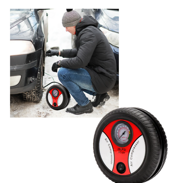 Portable Tire Inflator For Cars And Motorcycles Fast High Pressure Inflation