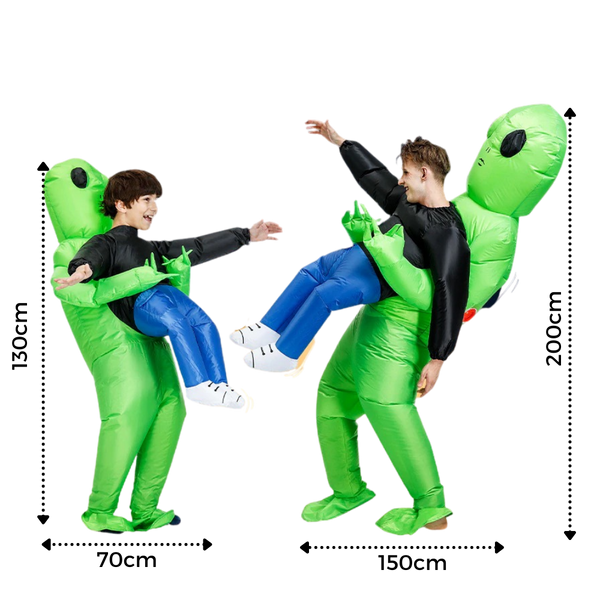 Air Blown Extraterrestrial Costume For Family Fun Durable And Easy To Wear