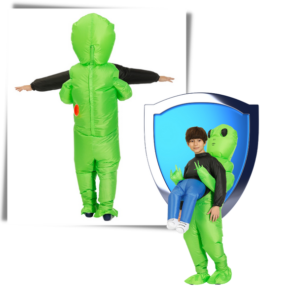 Air Blown Extraterrestrial Costume For Family Fun Durable And Easy To Wear