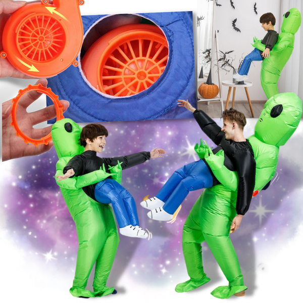 Air Blown Extraterrestrial Costume For Family Fun Durable And Easy To Wear