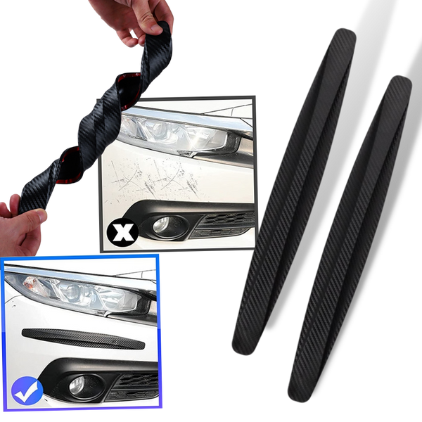Two Pack Car Bumper Protectors For Scratch Resistant Front And Rear Bumpers