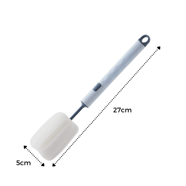 Eliminates Stains Easily With Versatile Bottle Cleaning Sponge Brush