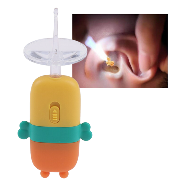 Gentle Baby Ear Wax Remover Spoon With Built In Light For Safe Cleaning