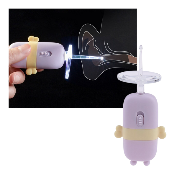 Gentle Baby Ear Wax Remover Spoon With Built In Light For Safe Cleaning