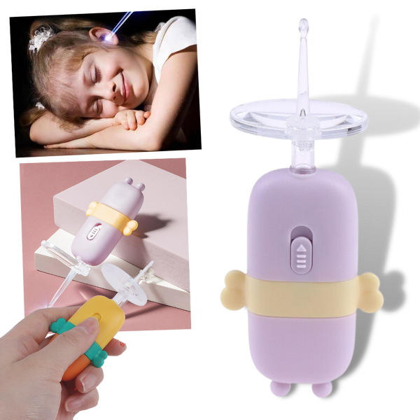 Gentle Baby Ear Wax Remover Spoon With Built In Light For Safe Cleaning
