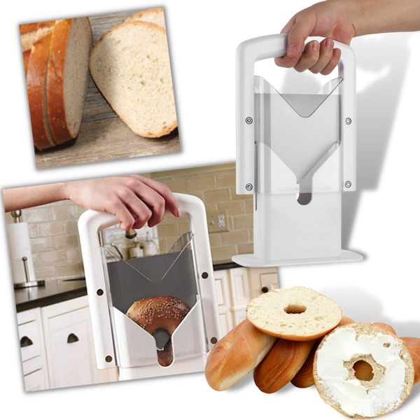 Portable Bagel Cutter For Safe Even Slices On The Go Everyday
