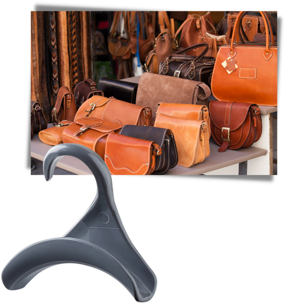 Curved Bag Hanger Hooks Two Pack For Efficient Closet Organization