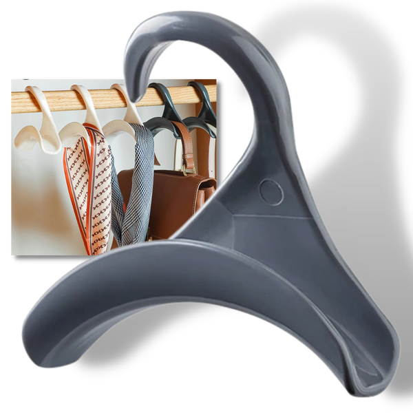 Curved Bag Hanger Hooks Two Pack For Efficient Closet Organization