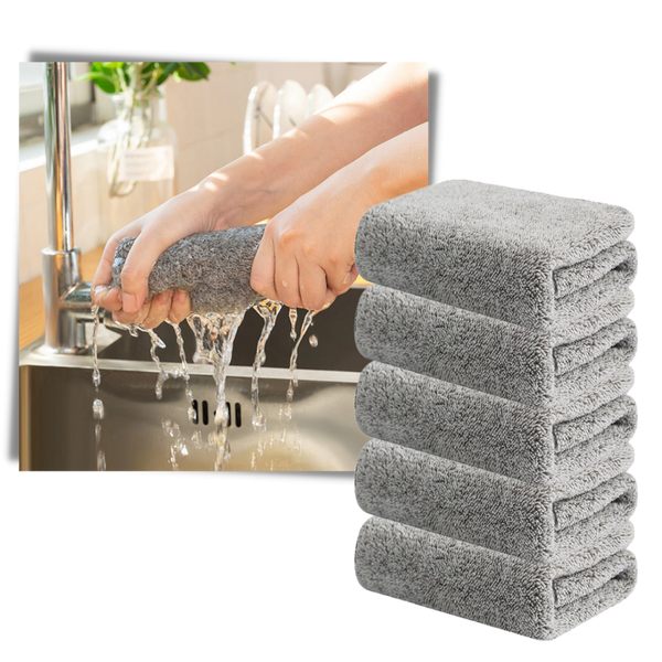 Premium Bamboo Microfiber Dishcloth Delivers Superior Absorbency
