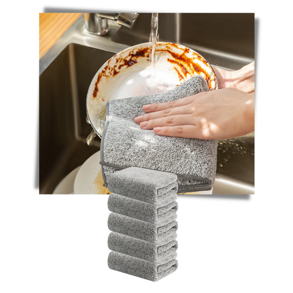 Premium Bamboo Microfiber Dishcloth Delivers Superior Absorbency