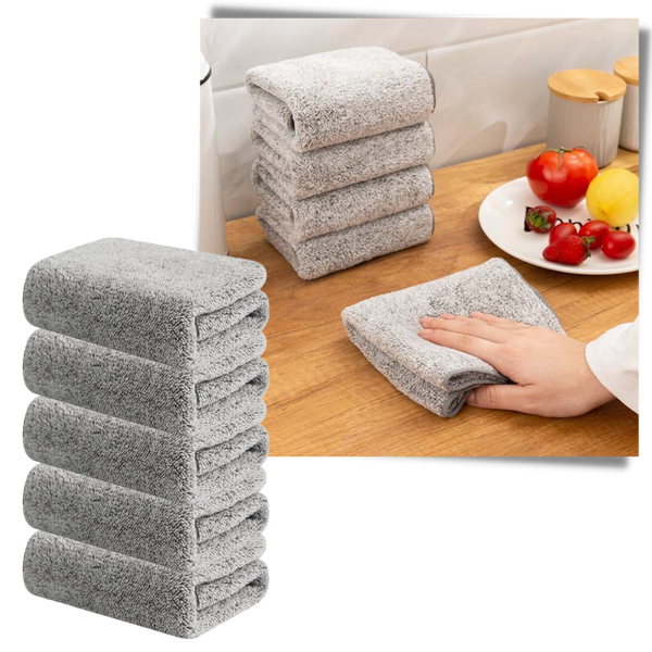 Premium Bamboo Microfiber Dishcloth Delivers Superior Absorbency