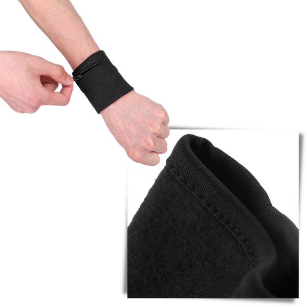 Premium Athletic Wristband With Wallet Pocket For Running