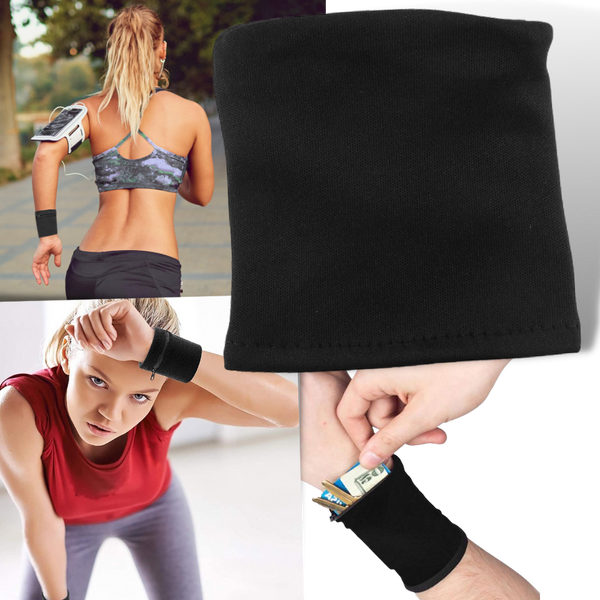 Premium Athletic Wristband With Wallet Pocket For Running