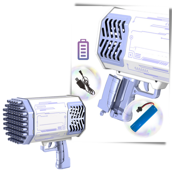 Premium Bubble Blower With 69 Holes For Rapid Fire Bubbles