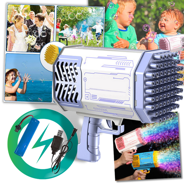 Premium Bubble Blower With 69 Holes For Rapid Fire Bubbles