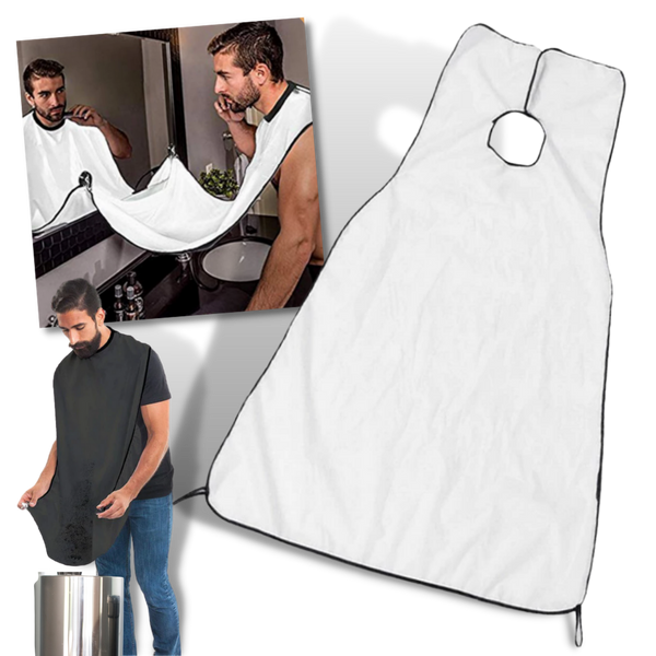 Beard Shaving Apron For Mess Free Bathroom Cleanup