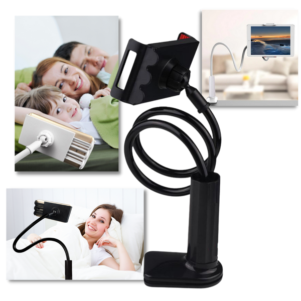 Adjustable Phone Holder With Flexible Design For Optimal Viewing Angle