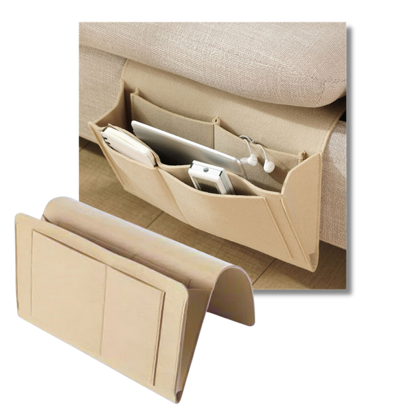 Non Slip Pocket Organizer For Bedside And Couch With Large Capacity