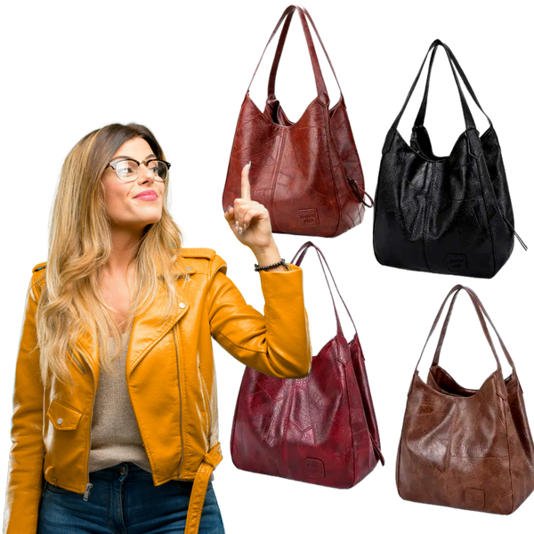 Spacious Everyday Handbag With Multiple Pockets And Structured Design