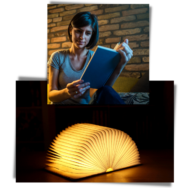 Premium Rechargeable Wooden Reading Lamp For Nighttime Reading