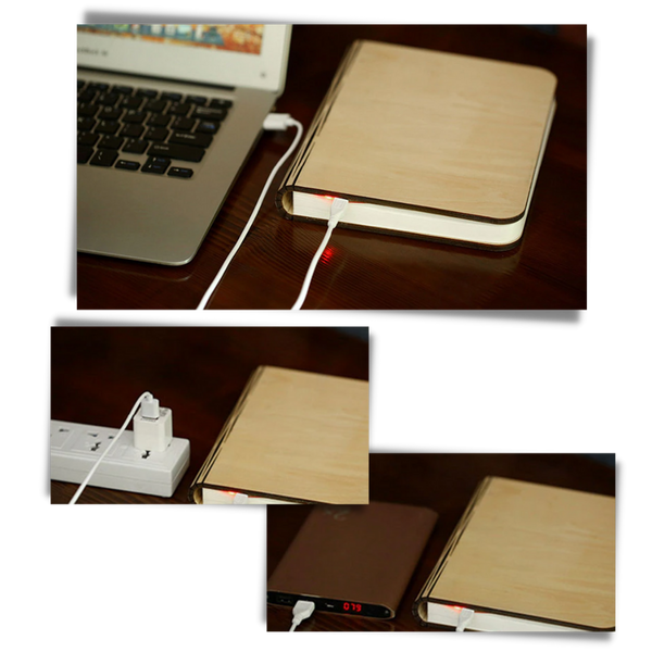 Premium Rechargeable Wooden Reading Lamp For Nighttime Reading