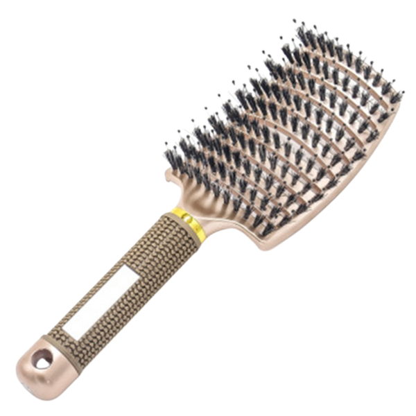 Natural Boar Bristle Hairbrush For Relaxing Scalp Massage