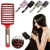 Natural Boar Bristle Hairbrush For Relaxing Scalp Massage