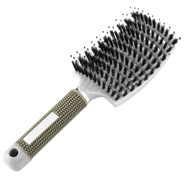 Natural Boar Bristle Hairbrush For Relaxing Scalp Massage