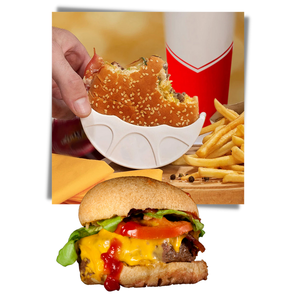 Stain Guard Burger Holder With Adjustable Food Safe Design
