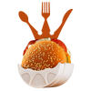 Stain Guard Burger Holder With Adjustable Food Safe Design