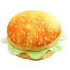 Durable Plush Burger Cushion For Cozy Comfort And Versatility