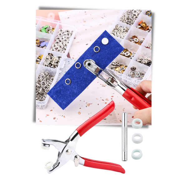 Easy Button Fastener Plier Kit For Versatile Sewing Projects