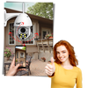 Weatherproof Wireless Security Camera With Night Vision And Two Way Audio