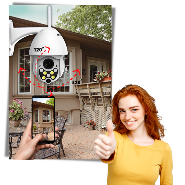 Weatherproof Wireless Security Camera With Night Vision And Two Way Audio