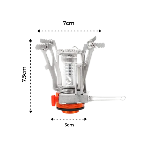 Compact Gas Camping Stove With Adjustable Flame For Easy Outdoor Cooking