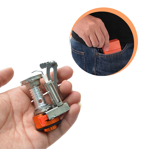 Compact Gas Camping Stove With Adjustable Flame For Easy Outdoor Cooking