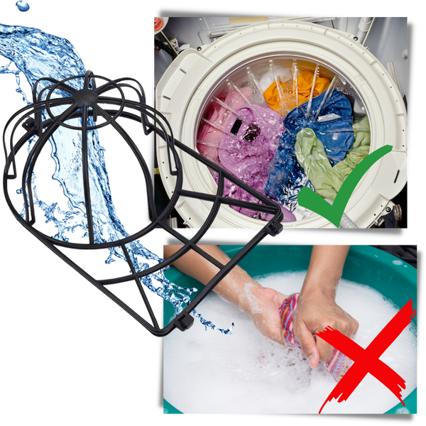 Cap Washing Frame Guard for Safe Shape Preservation