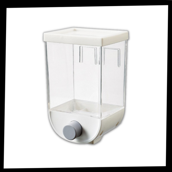 Adhesive Wall Mounted Cereal Dispenser With Dustproof Design