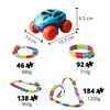 Modular Rail Car Toy With Safe Easy Assembly And Interchangeable Car Shells