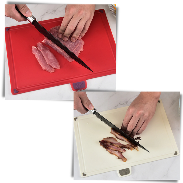 Premium Four-Piece Chopping Board Set With Holder For Easy Precise Prep