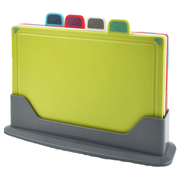 Premium Four-Piece Chopping Board Set With Holder For Easy Precise Prep