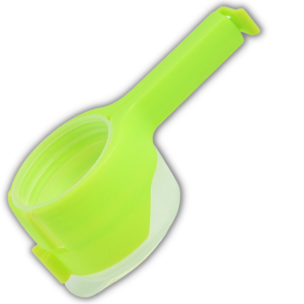 Two Pack Reusable Bag Clip With Lid Keeps Snacks Fresh And Airtight